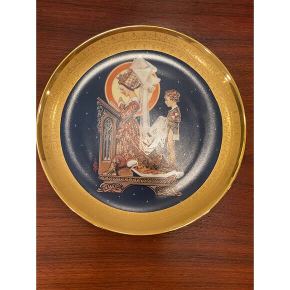 Set of 4 1980 Limited Edition Gold Rim Plates by artist J.C. Leyendecker - Picture 7 of 9